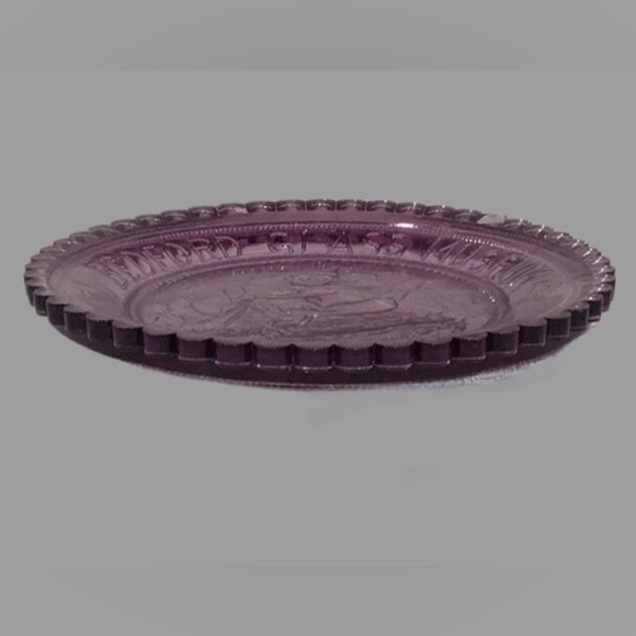 Vtg. PAIRPOINT NEW BEDFORD GLASS MUSEUM Cup Plate 1981 Lavender Napoli - Picture 2 of 6